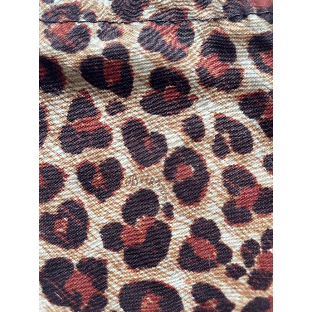 Brighton Leopard Print Jewelry Bags Set of Two Like New Necklace Bracelet Ring